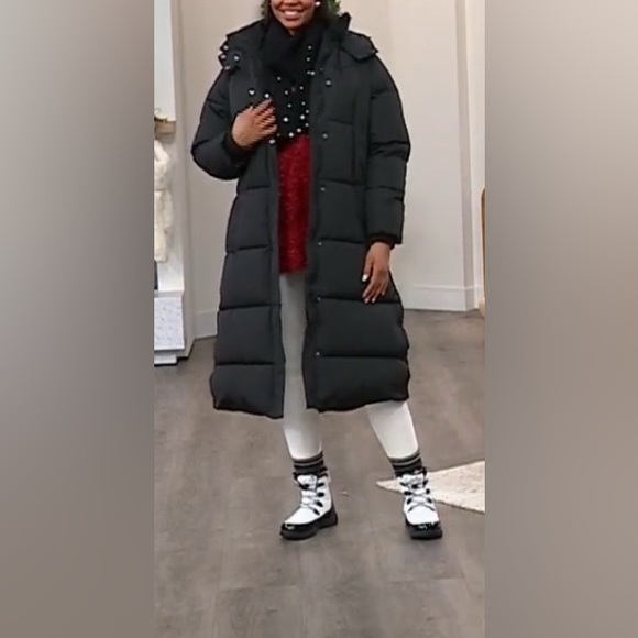 Sporto Jackets & Blazers - SPORTO Quilted Long Puffer Coat with Hood
